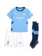 Manchester City John Stones #5 Heimtrikotsatz für Kinder 2024-25 Kurzarm (+ Kurze Hosen)